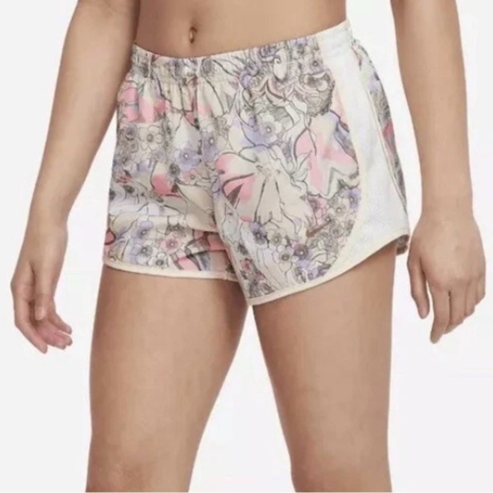 Nike Big Girls Dri-Fit Energy Floral Print Tempo Running Shorts